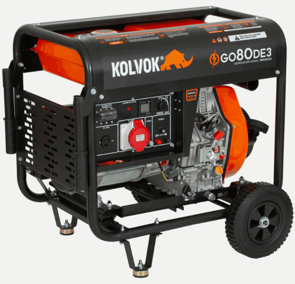 Generador Eléctrico diesel Trifásico 8.1kVA KOLVOK GO80DE3