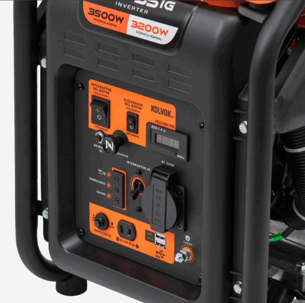 Generador Eléctrico Gasolina Inverter 3.5kVA KOLVOK XT35IG - Imagen 2