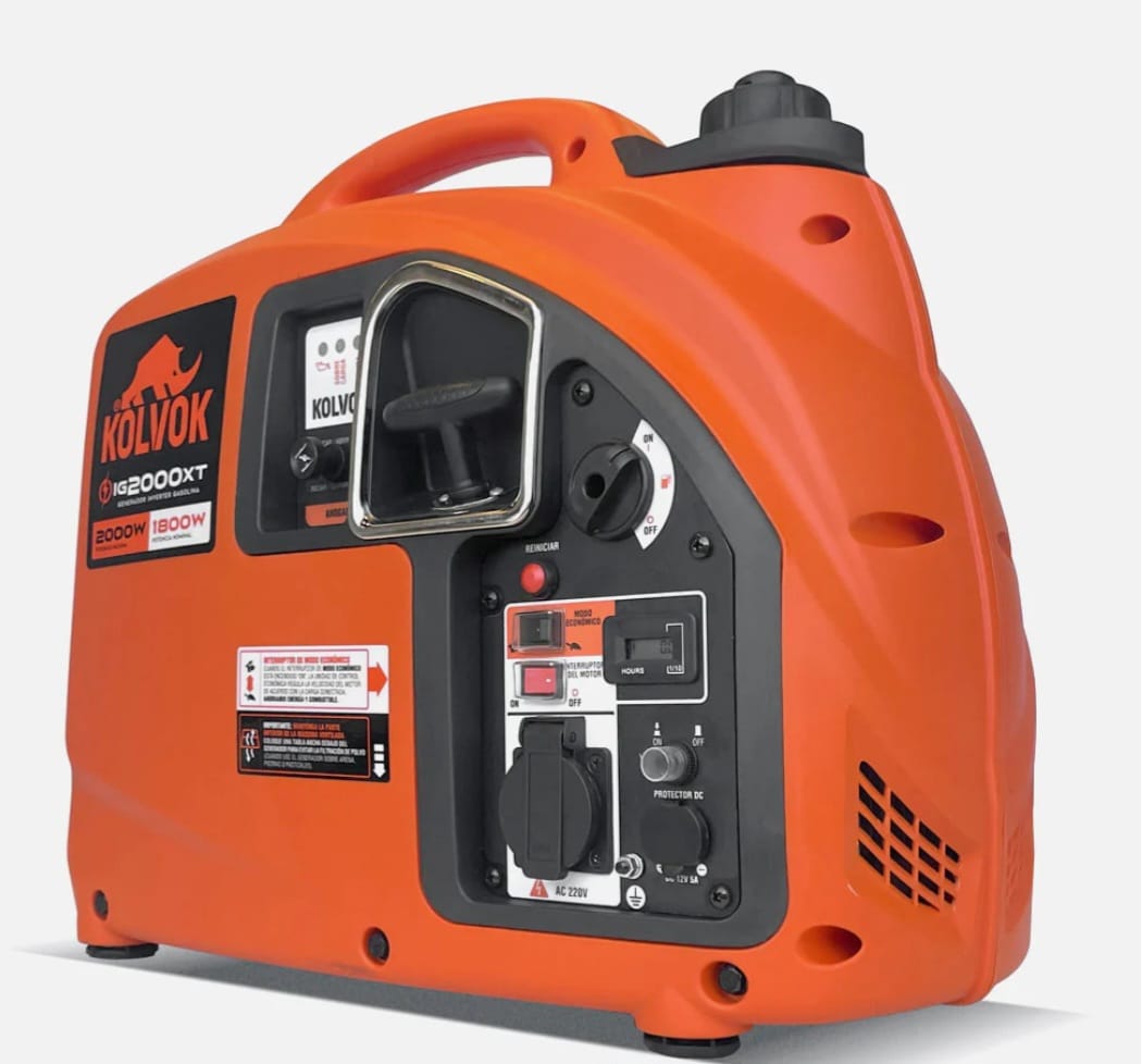 Generador Eléctrico Gasolina Inverter 2kVA KOLVOK IG2000XT